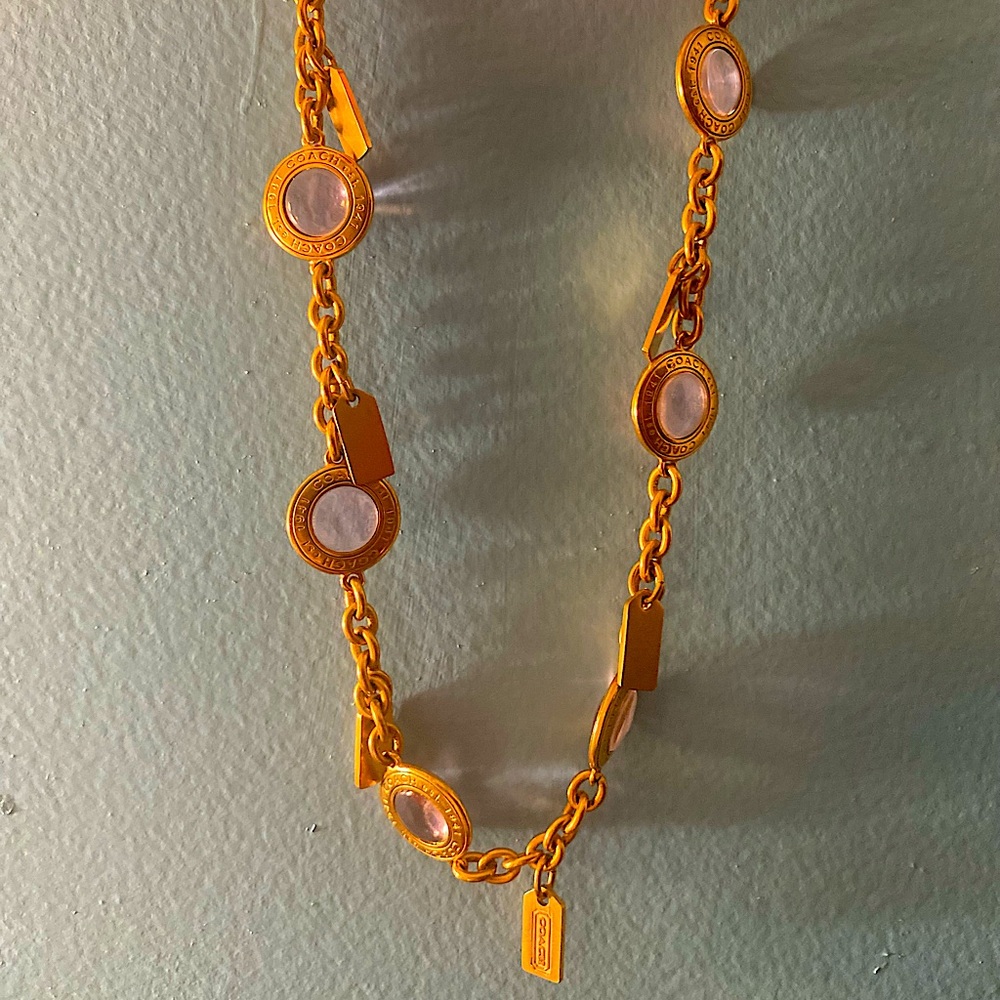 Vintage Gold Coach Necklace
